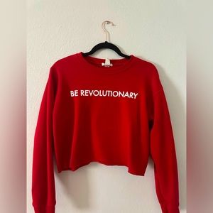 Be Revolutionary Cropped Sweater